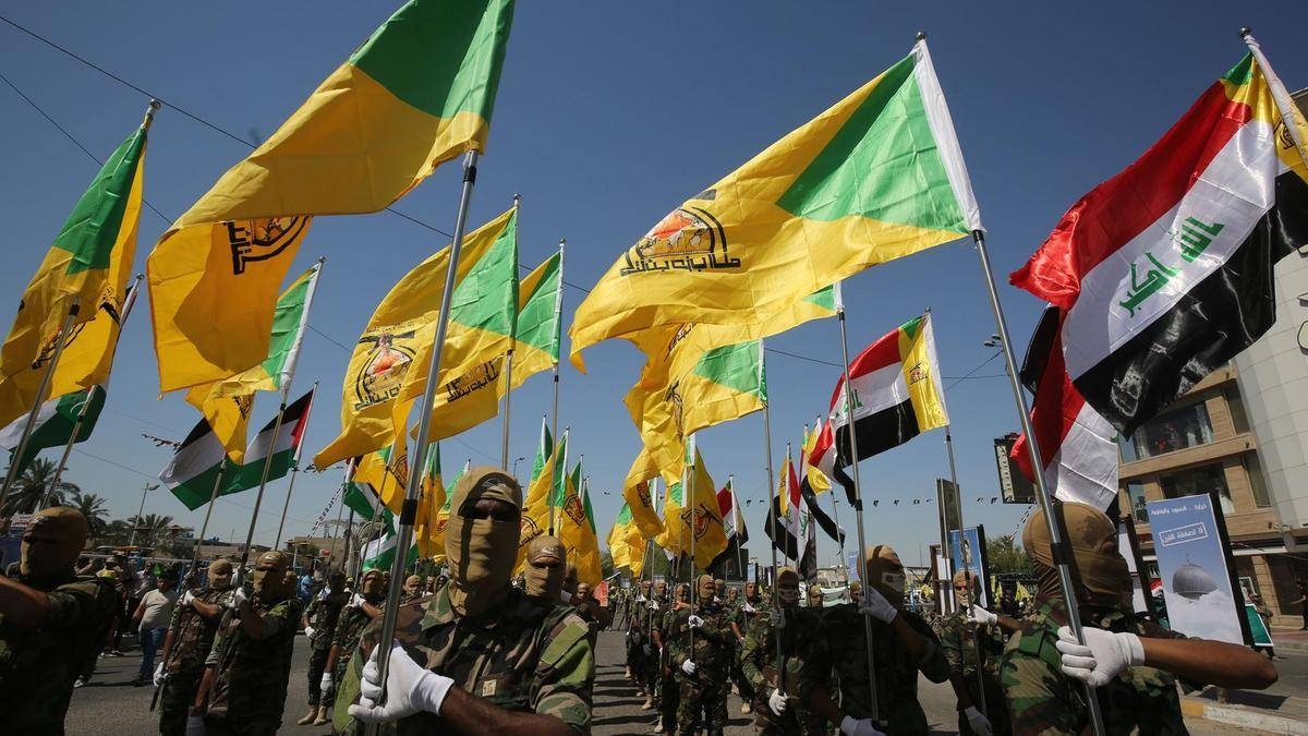 Memebers of the Iran-backed Kataib Hezbollah militia take part in a military parade in Baghdad to mark Al Quds Day in this May 31, 2019 file photo. — AFP

