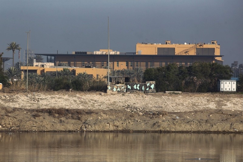 A general view shows the US embassy across the Tigris river in Iraq's capital Baghdad on Friday. — AFP