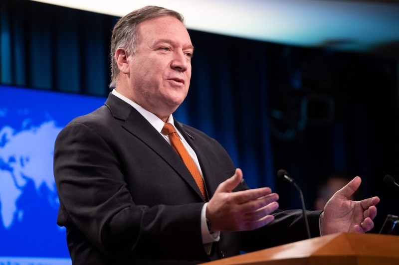 US Secretary of State Mike Pompeo holds a press conference at the State Department in Washington in this Nov. 26, 2019 file photo. — AFP