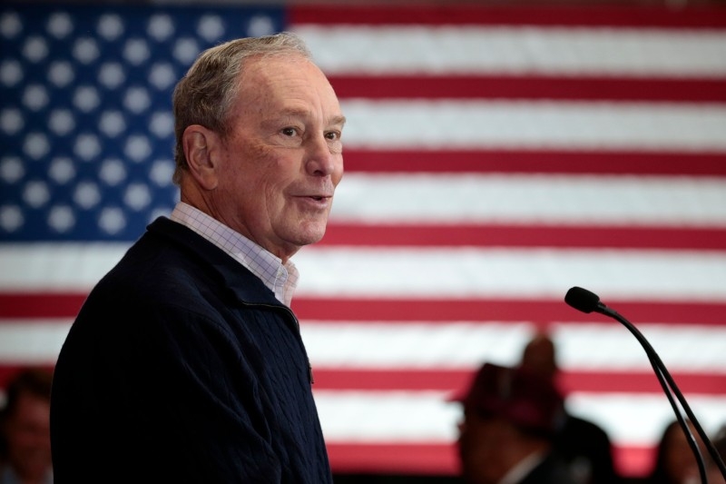  In this file photo taken on December 21, 2019 2020 Democratic presidential hopeful and former New York Mayor Michael Bloomberg speaks during an event to open a campaign office at Eastern Market in Detroit, Michigan. -AFP