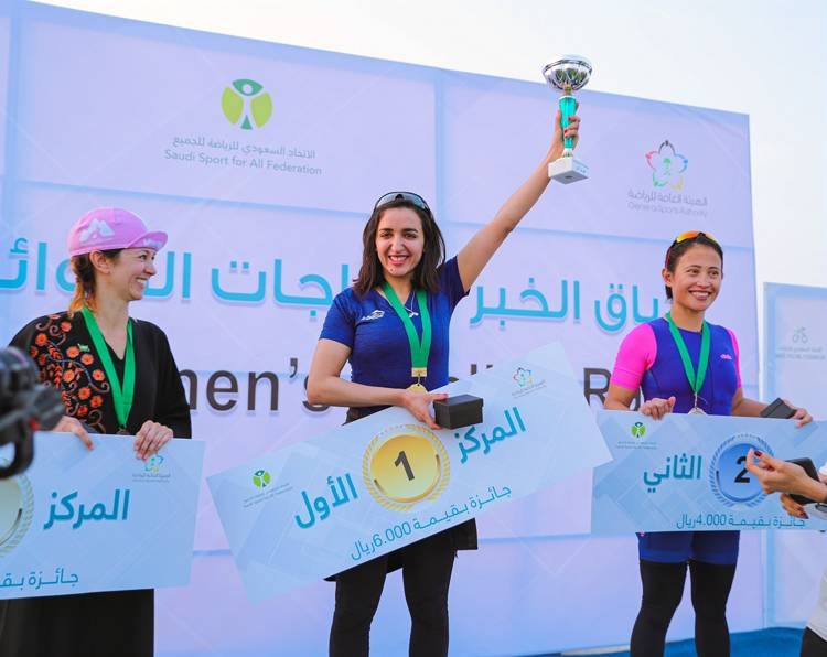Saudi Sports for All Federation staged women's cycling race series in the Kingdom.