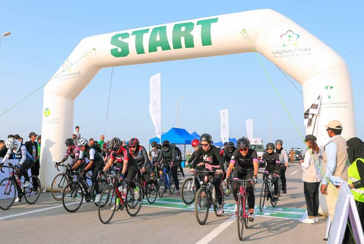 Saudi Sports for All Federation staged women's cycling race series in the Kingdom.