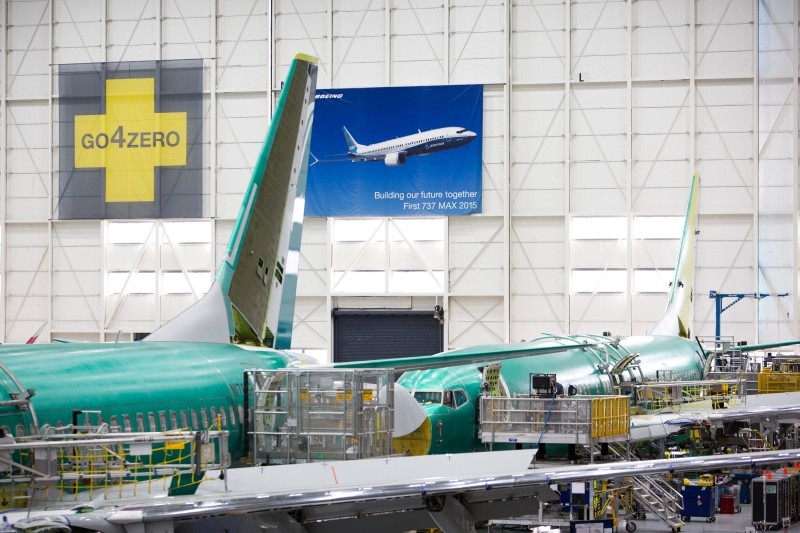 In this file photo taken on March 27, 2019 Boeing 737 MAX airplanes are pictured at the Boeing Renton Factory in Renton, Washington. Boeing sent internal documents to the US Congress in December, including communications in which employees mocked regulators and brag that they can certify the 737 MAX with minimal pilot training. — AFP