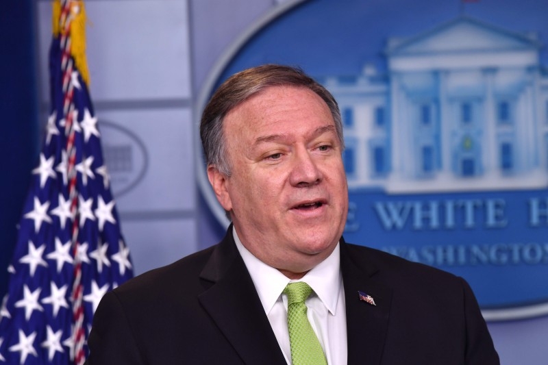 US Secretary of State Mike Pompeo announces new sanctions on Iran, at the White House in Washington, DC, on January 10, 2020. -AFP