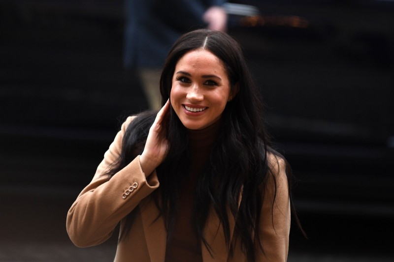 Britain's Meghan, Duchess of Sussex reacts as she arrives to visit Canada House, in London, to thank the warm Canadian hospitality and support they received during their recent stay in Canada in this Jan. 7, 2020 file photo. — AFP