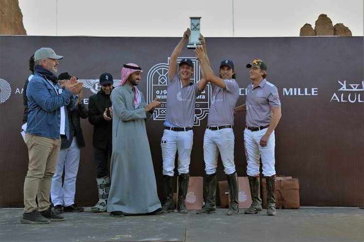 Prince Abdulaziz Bin Turki Bin Faisal, chairman of the General Sports Authority (GSA), crowned team Amaala winners of the first ever Desert Polo Championship in AlUla.