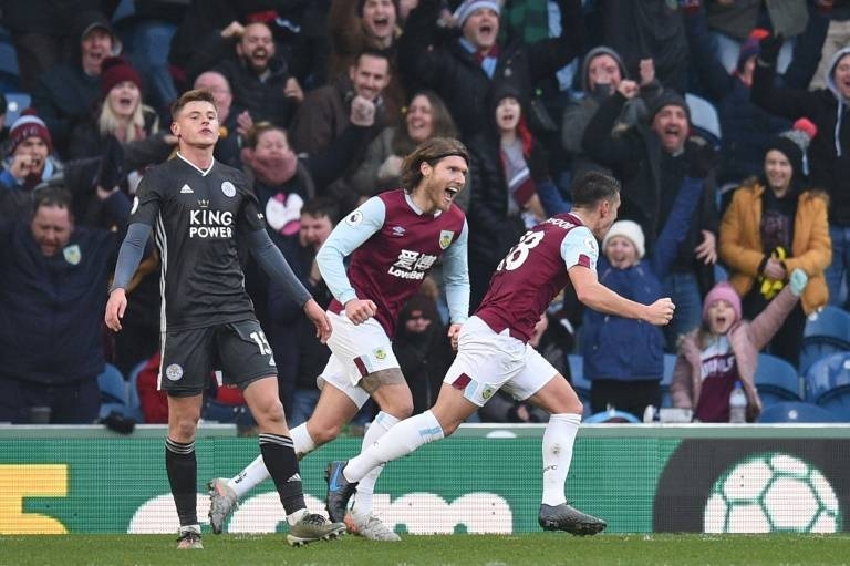 Ashley Westwood fired home a late winner to end Burnley run of four successive league defeats and move them five points clear of the bottom three and boost their bid for Premier League survival with a 2-1 win over Leicester City on Sunday..