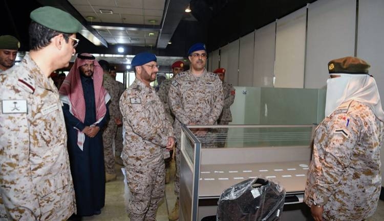 Chief of Staff Gen. Fayyad Al-Ruwaili tours the premises after opening the first military wing for women in the Armed Forces. — SPA