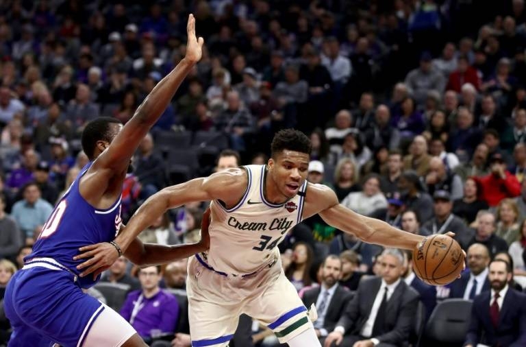 Giannis Antetokounmpo of the Milwaukee Bucks, the reigning NBA MVP, will be the star attraction Friday's game in Paris. — AFP