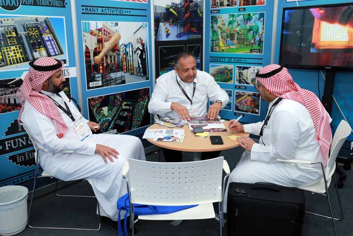 Enthusiasts visit the Saudi Entertainment and Amusement (SEA) expo in April 2019 in Jeddah.