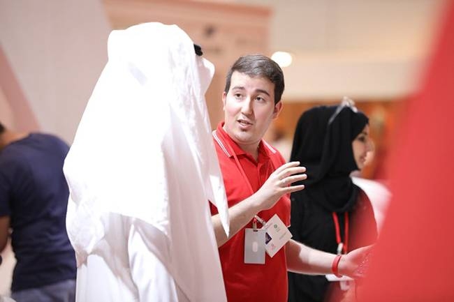 A pavilion showcasing wood in Index Saudi 2019.