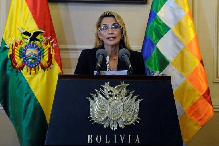 Bolivia's interim President Jeanine Anez is seen in La Paz in this file photo. — AFP