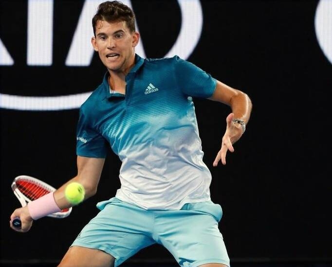 Dominic Thiem proved too wily for his experienced French opponent, crushing him 6-2, 6-4, 6-4 on Rod Laver Arena.