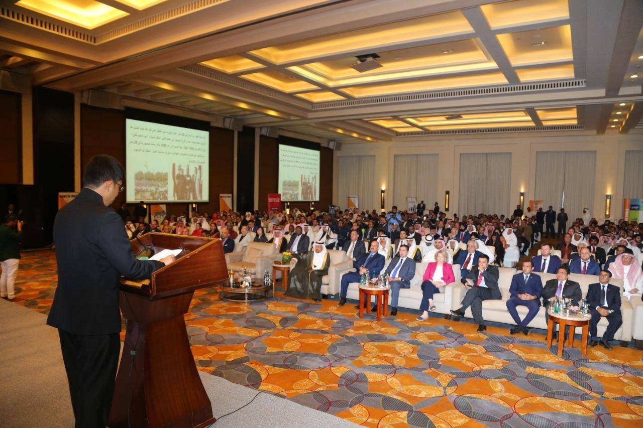 India Consul General Md. Noor Rahman Sheikh addressing the gathering at Park Hayyat.