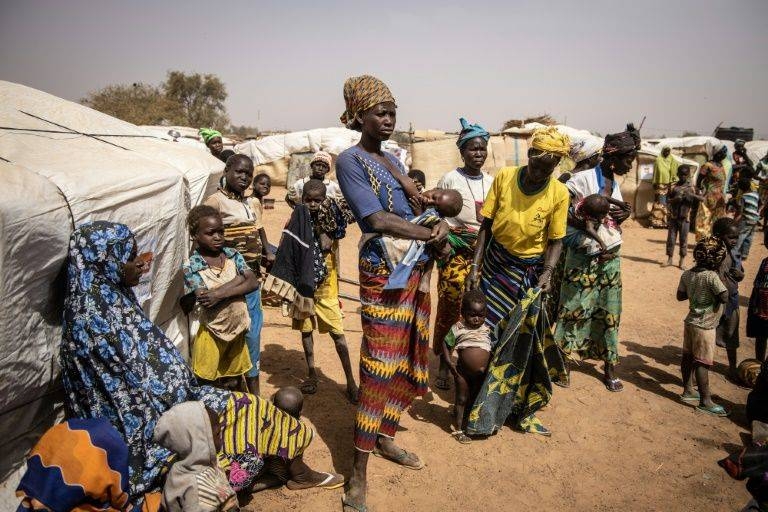 Thousands of people have fled the militant onslaught in northern Burkina Faso, holing up in a camp in the town of Barsalogho. — AFP