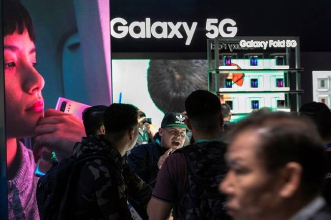 Samsung is pinning its hopes on increasing availabilty of 5G telecom services driving sales of its handsets. — AFP