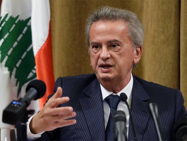 Lebanon's central bank Governor Riad Salameh, seen in this file photo, said Thursday that $1 billion had been transferred out of the country.
