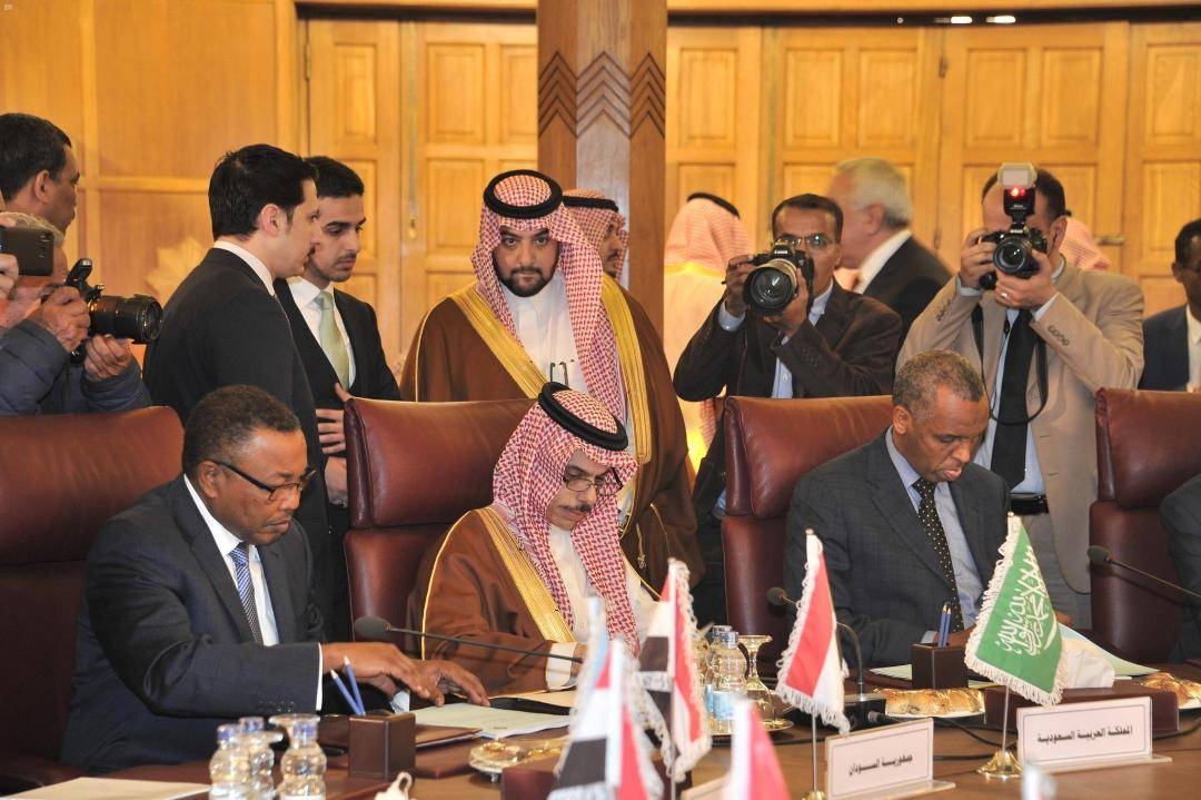 Foreign Minister Prince Faisal Bin Farhan at the emergency meeting of the Arab League in Cairo, Saturday. — SPA