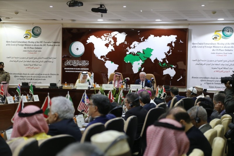 Emergency ministerial meeting of the Organisation of Islamic Cooperation (OIC) in Jeddah rejects US President Donald Trump's Middle East plan. — SPA 