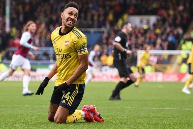 Arsenal's Pierre-Emerick Aubameyang experienced a frustrating time at Burnley. — AFP