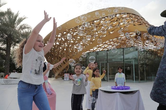 Audiences interact and enjoy various ‘Sharjah Fringe’ festival shows.