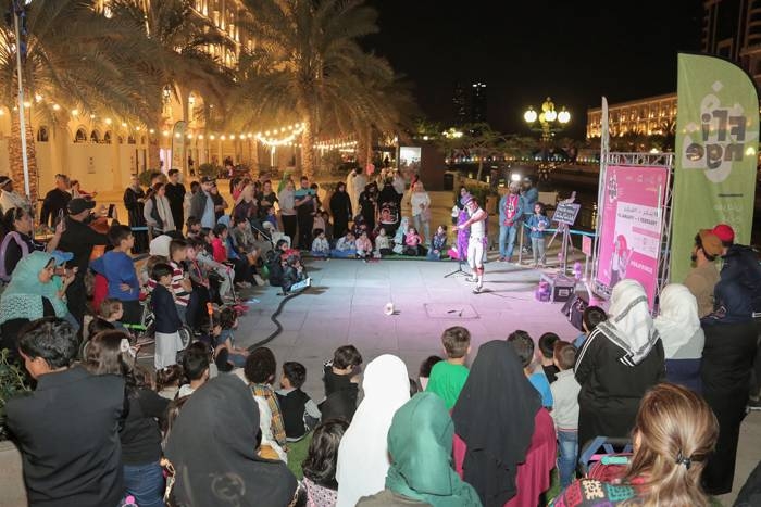 Audiences interact and enjoy various ‘Sharjah Fringe’ festival shows.