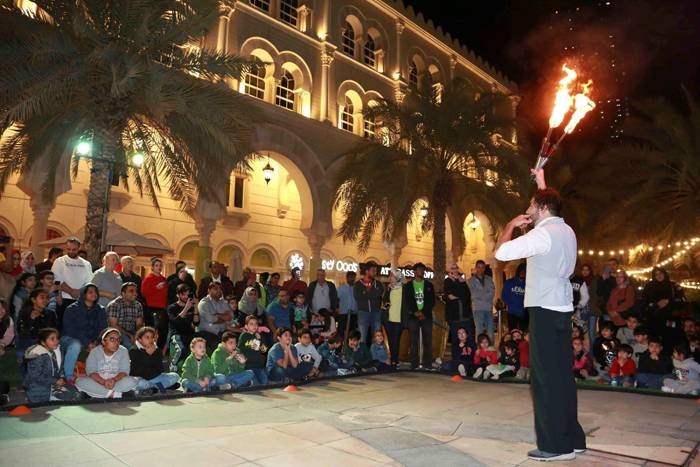 Audiences interact and enjoy various ‘Sharjah Fringe’ festival shows.
