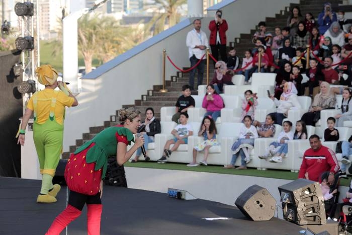 Audiences interact and enjoy various ‘Sharjah Fringe’ festival shows.