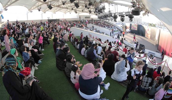 Audiences interact and enjoy various ‘Sharjah Fringe’ festival shows.
