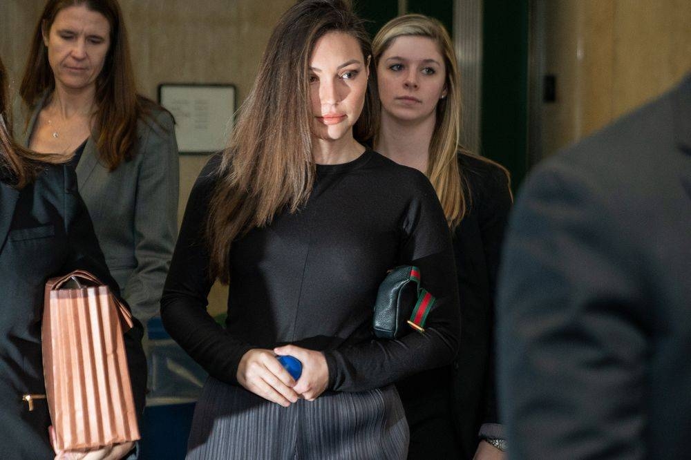 Jessica Mann, former actress, leaves New York state court after testifying in this file picture. — Courtesy photo