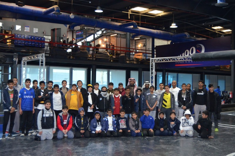 Almarai entertains forty orphans at Doos Karting Circuit