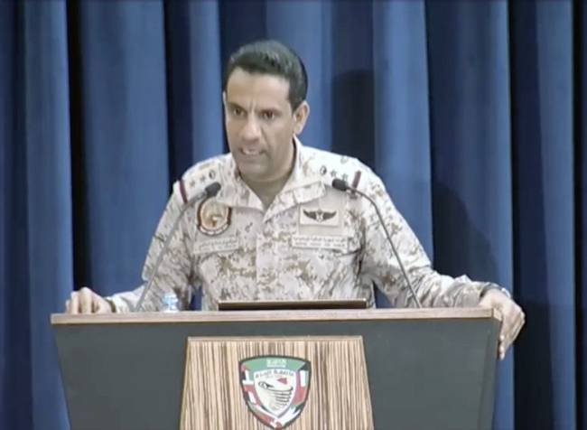 Arab Coalition naval forces rescued three fishermen whose boat sank after hitting a mine placed by Houthi militias in the Red Sea, official spokesman of the Coalition Col. Turki Al-Maliki said.