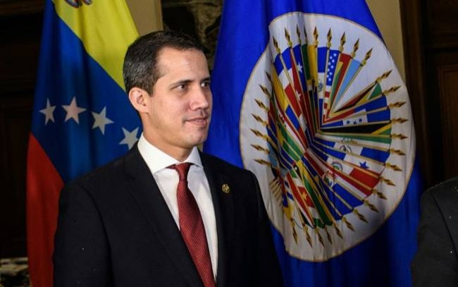 Venezuela opposition leader Juan Guaido, who is considered interim president by some 60 countries, visits the Organization of American States in Washington on Thursday.  — AFP