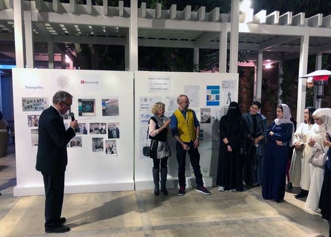 German fashion designer Ben Weide held a workshop on fashion design, marketing and e-commerce for students of the Arts and Skills Institute at the German Embassy in Riyadh.
