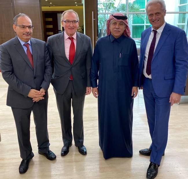 A business delegation headed by Dr. Peter Ramsauer, president of Ghorfa, member of the German Bundestag, former federal minister of transport, visited Riyadh and Jeddah. 