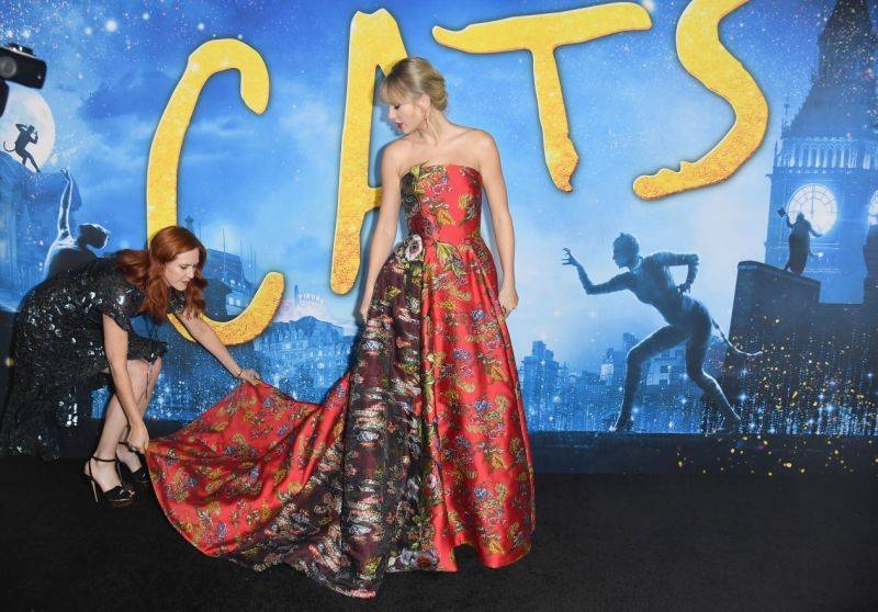 US singer Taylor Swift arrives for the world premiere of 
