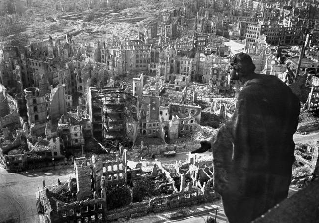 Historians think the Feb. 13, 1945 Allied bombing of Dresden killed 25,000 people. — AFP