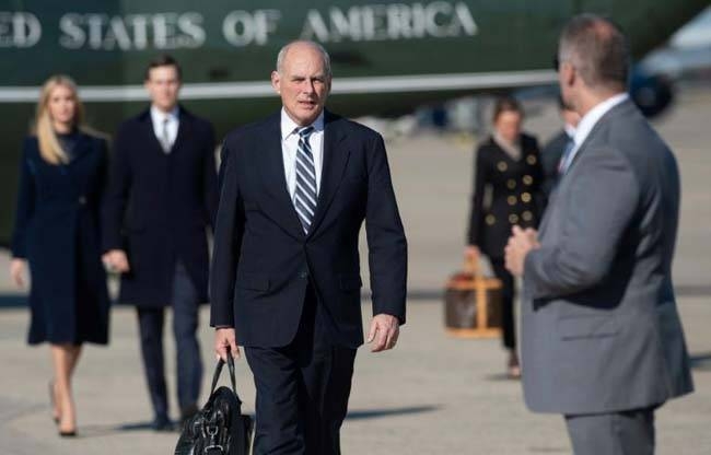 Former White House chief of staff John Kelly criticizes Donald Trump in a speech on Wednesday. — AFP
