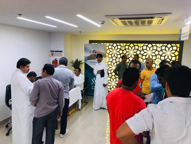 NRIs from Karnataka, as a part of their social and community welfare services, organized a free medical camp in association with Abeer Medical Center in Aziziyah.