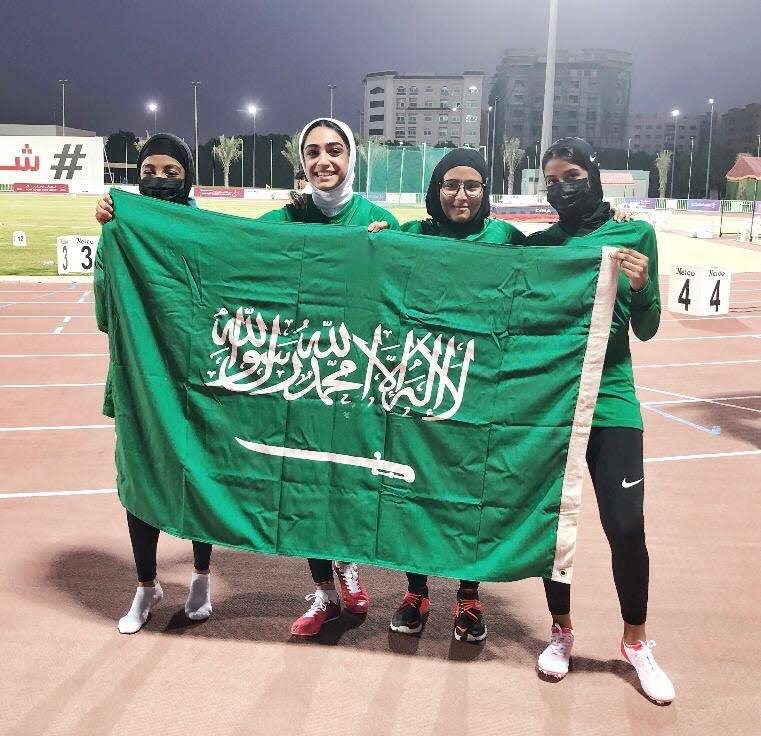 Nada Abed, Fawzia Al-Khaibri, Mashael Al-Khayal and Lama Al-Fawzan.