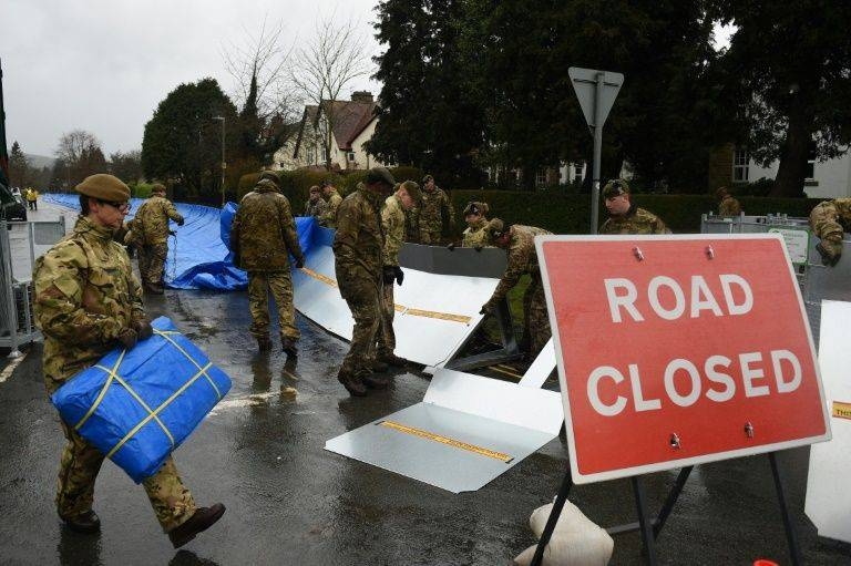 Troops have been deployed in West Yorkshire, northern England, which suffered badly from flooding caused by last weekend's Storm Ciara. — AFP