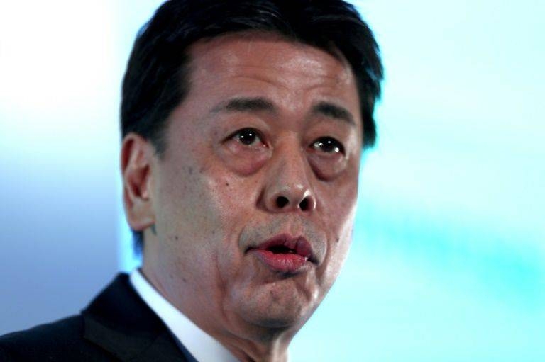 Nissan boss Makoto Uchida received a barrage of furious questions at the shareholders' meeting after results showed a plunge in net profit. — AFP