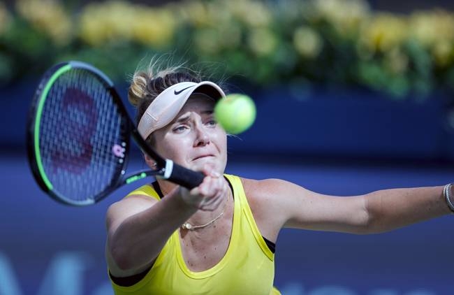 Elina Svitolina fell to US qualifier Jennifer Brady on Tuesday at the Dubai Championships.