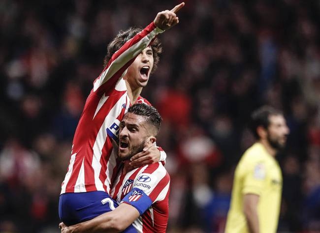 Atletico Madrid followed up their surprise win over Liverpool by beating Villarreal in La Liga on Sunday as Joao Felix marked his return from injury with a first league goal since September.