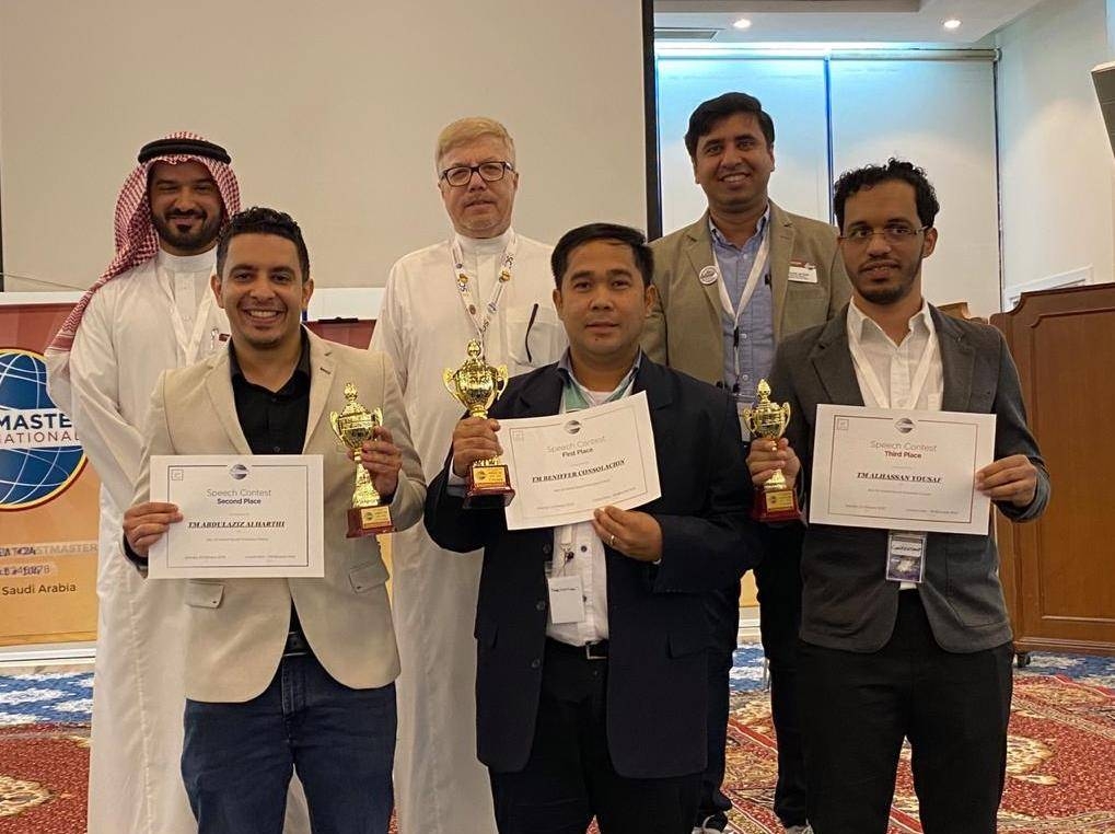 Energy Toastmasters Club bags
most prizes in Area 24 contest