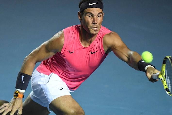 World No. 2 Rafael Nadal stepped up his bid for a third ATP Mexico Open title with an impressive display of serving and shotmaking to beat Serbian youngster Miomir Kecmanovic on Wednesday. — AFP