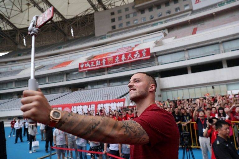 Austrian striker Marko Arnautovic left West Ham United for Shanghai SIPG in the Chinese Super League. — AFP 