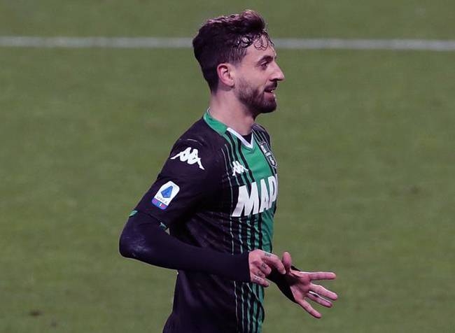 Francesco Caputo scored a double as Sassuolo beat Brescia 3-0 on Monday in a match which could be the last in Serie A for a month because of the coronavirus epidemic.