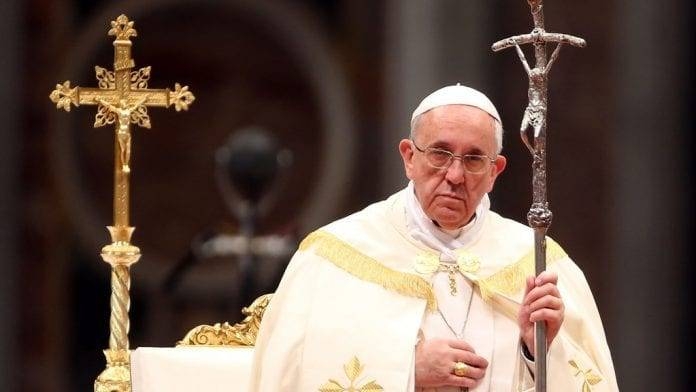 ope Francis urged Catholic priests on Tuesday to 