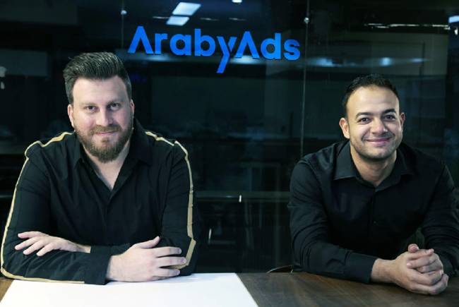 Founders of ArabyAds Mahmoud Fathy and Mohammed Khartabil.